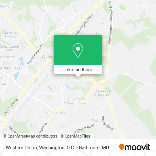 Western Union map