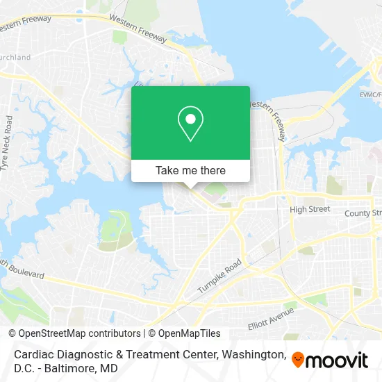 Cardiac Diagnostic & Treatment Center map