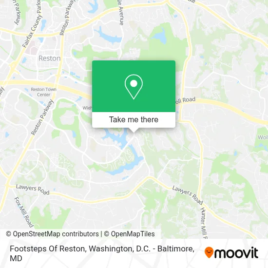 Footsteps Of Reston map