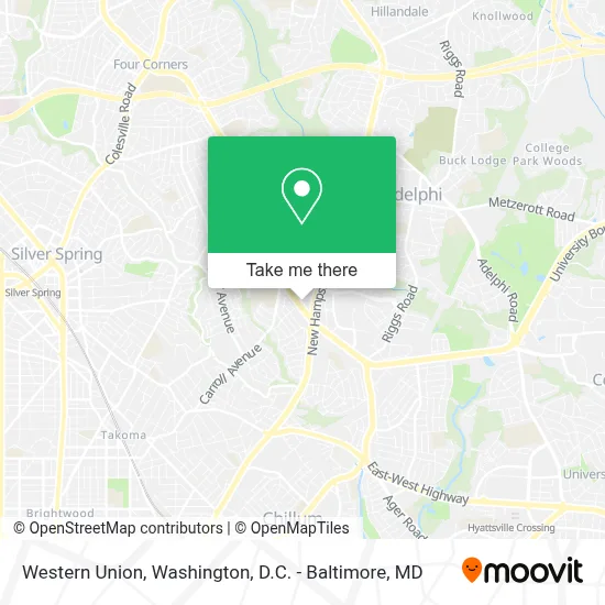 Western Union map