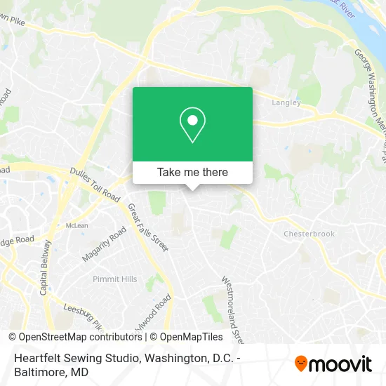 Heartfelt Sewing Studio map