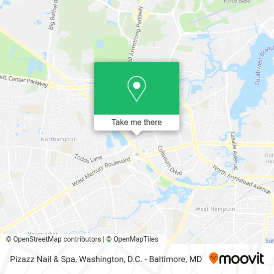 Pizazz Nail & Spa map
