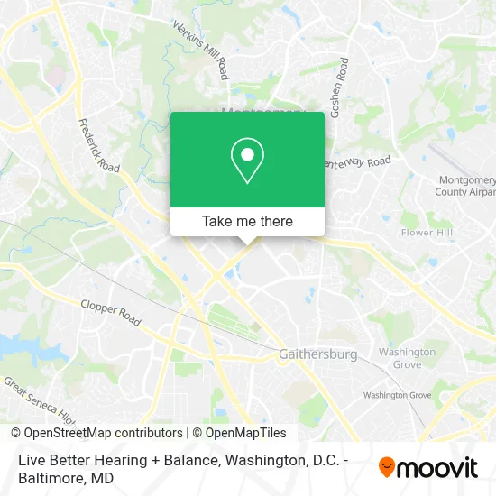 Live Better Hearing + Balance map