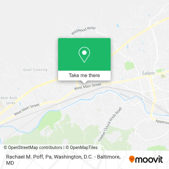 Rachael M. Poff, Pa map