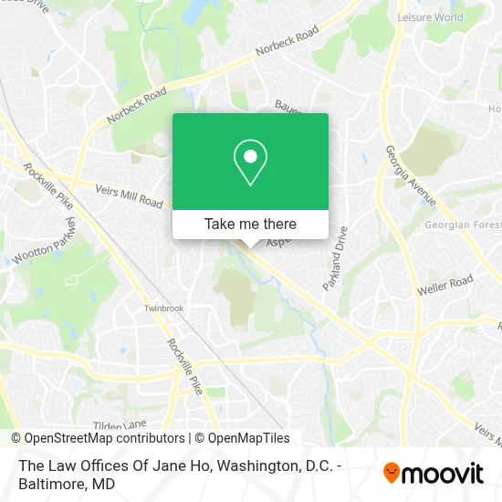 The Law Offices Of Jane Ho map