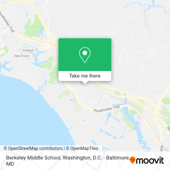 Berkeley Middle School map