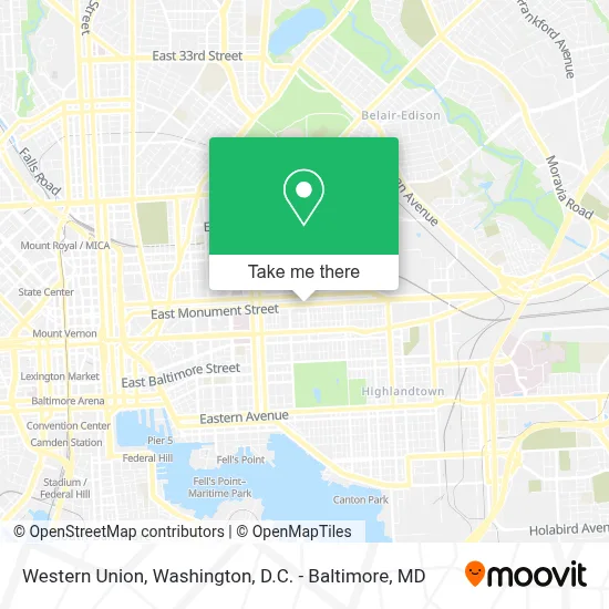 Western Union map