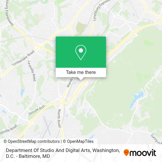 Department Of Studio And Digital Arts map