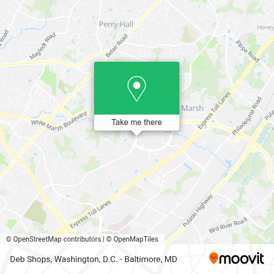 Deb Shops map