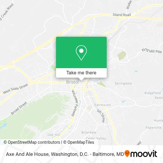 Axe And Ale House map