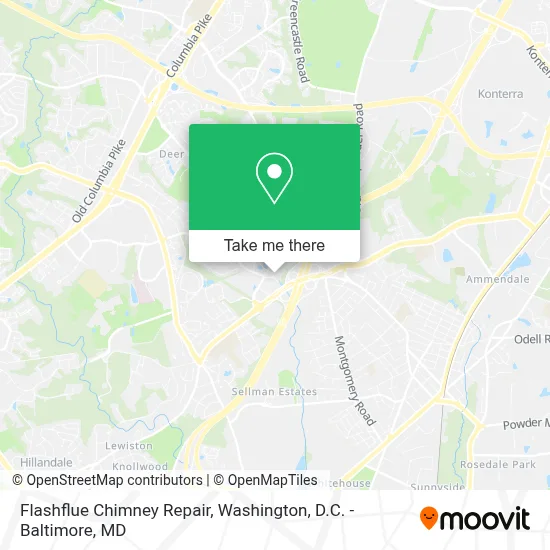 Flashflue Chimney Repair map