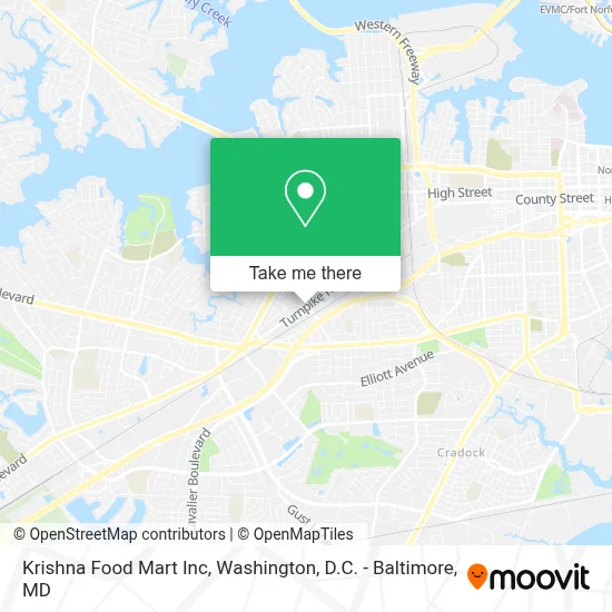 Krishna Food Mart Inc map