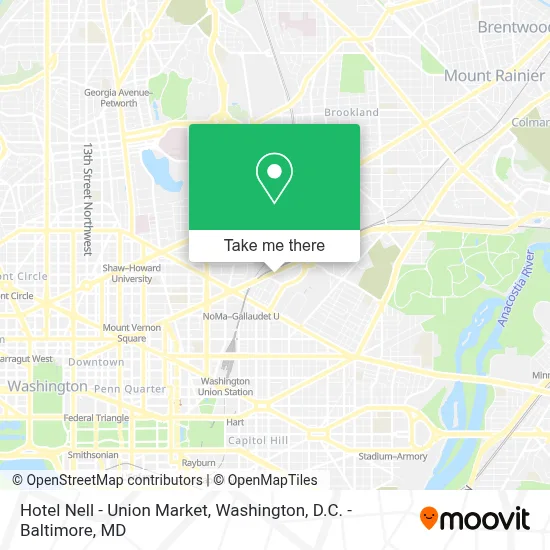Hotel Nell - Union Market map