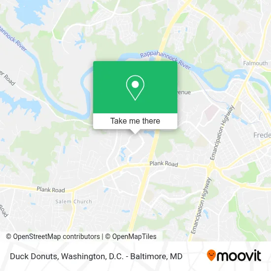 Duck Donuts map