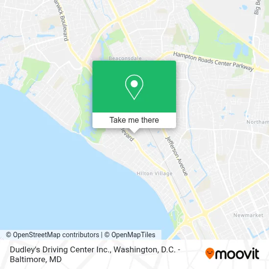 Dudley's Driving Center Inc. map