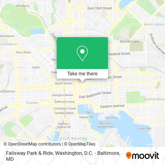 Fallsway Park & Ride map