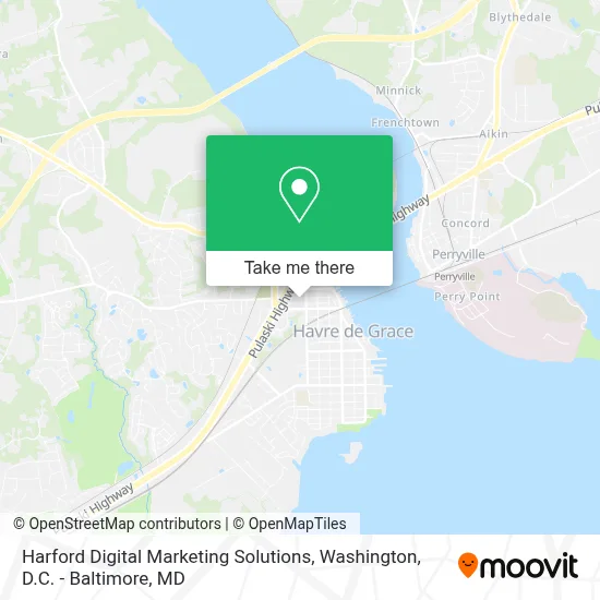 Harford Digital Marketing Solutions map