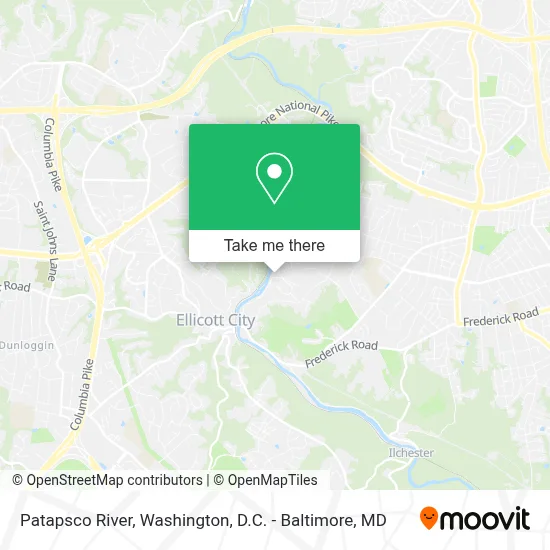 Patapsco River map