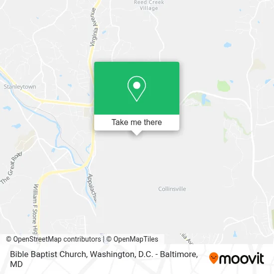 Bible Baptist Church map