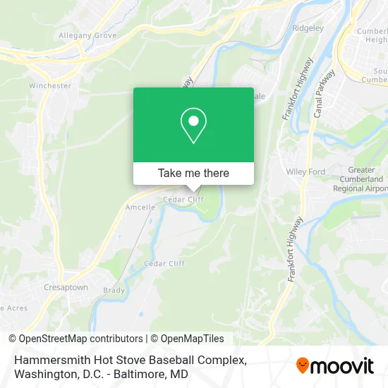 Hammersmith Hot Stove Baseball Complex map