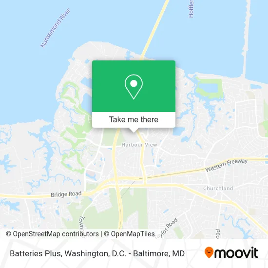 Batteries Plus map