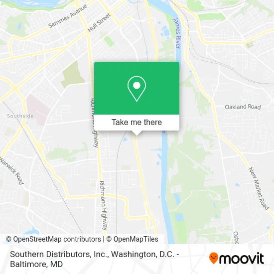 Southern Distributors, Inc. map