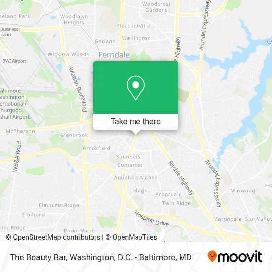 The Beauty Bar map