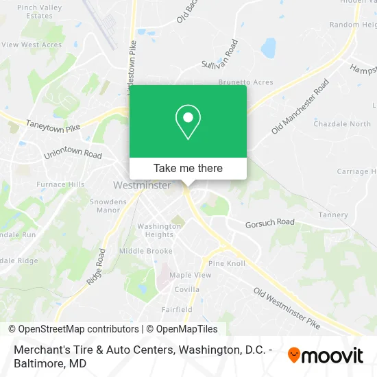 Merchant's Tire & Auto Centers map