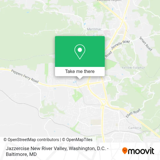 Jazzercise New River Valley map