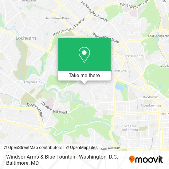 Windsor Arms & Blue Fountain map