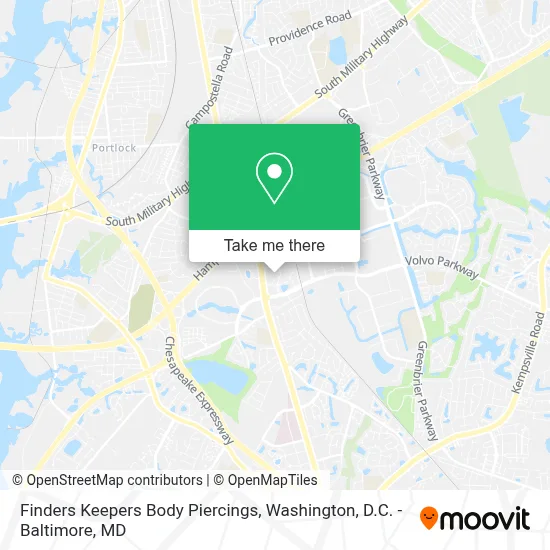 Finders Keepers Body Piercings map