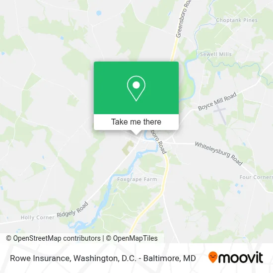 Rowe Insurance map
