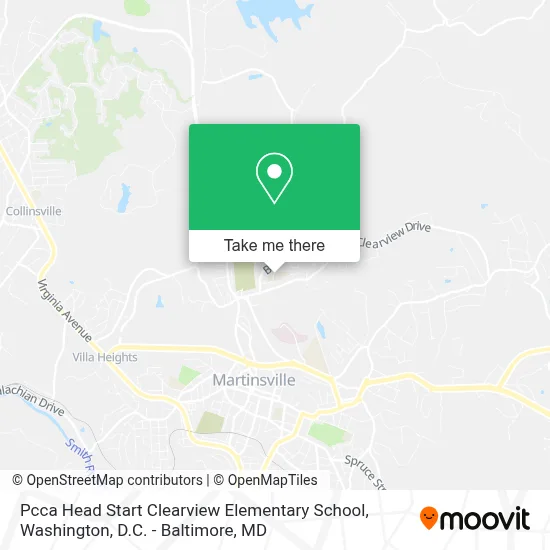 Pcca Head Start Clearview Elementary School map