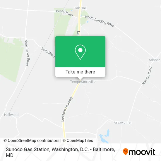 Sunoco Gas Station map