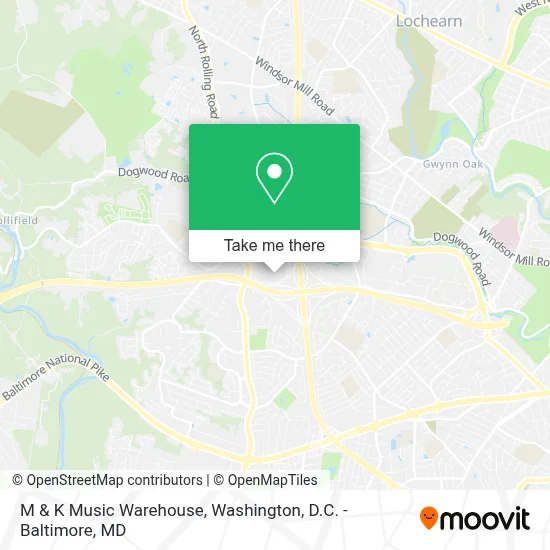 M & K Music Warehouse map