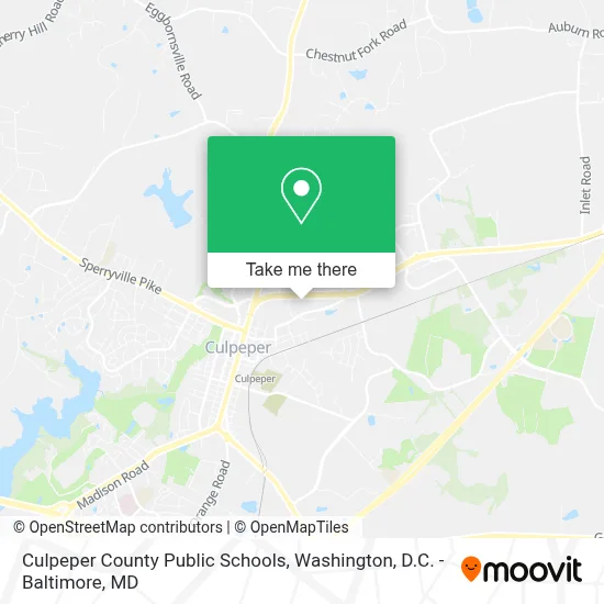 Culpeper County Public Schools map