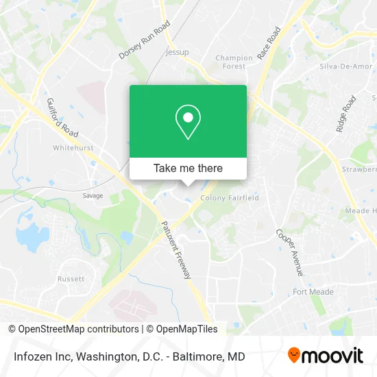 Infozen Inc map