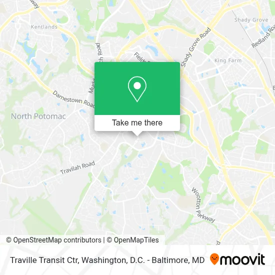 Traville Transit Ctr map