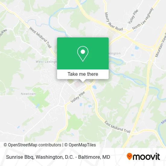 Sunrise Bbq map
