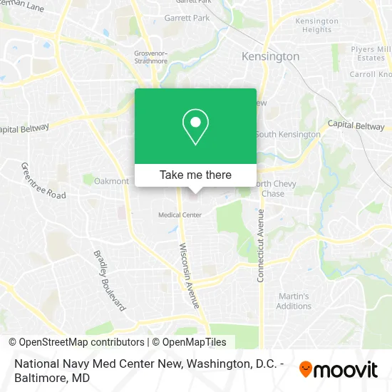 National Navy Med Center New map
