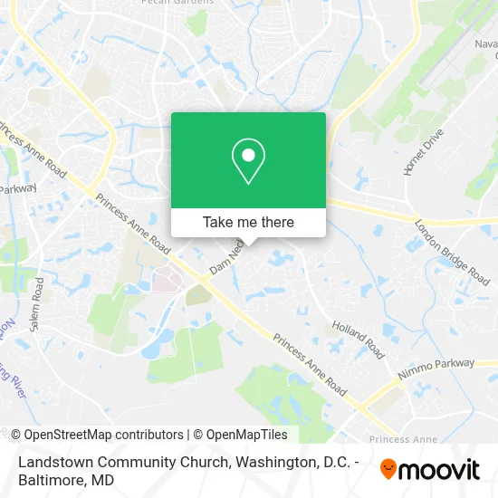 Landstown Community Church map