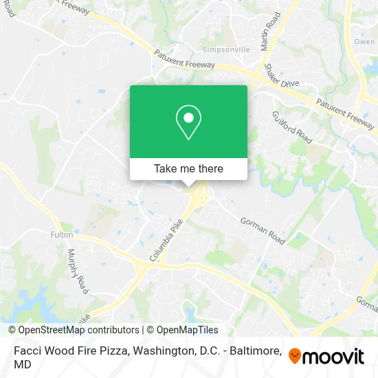 Facci Wood Fire Pizza map