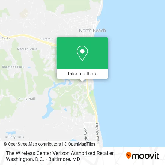 The Wireless Center Verizon Authorized Retailer map