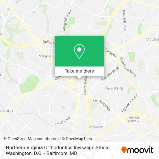 Northern Virginia Orthodontics Invisalign Studio map