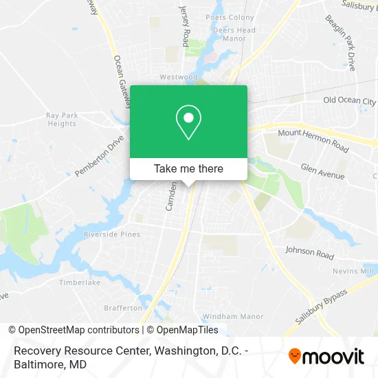 Recovery Resource Center map