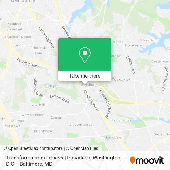Transformations Fitness | Pasadena map