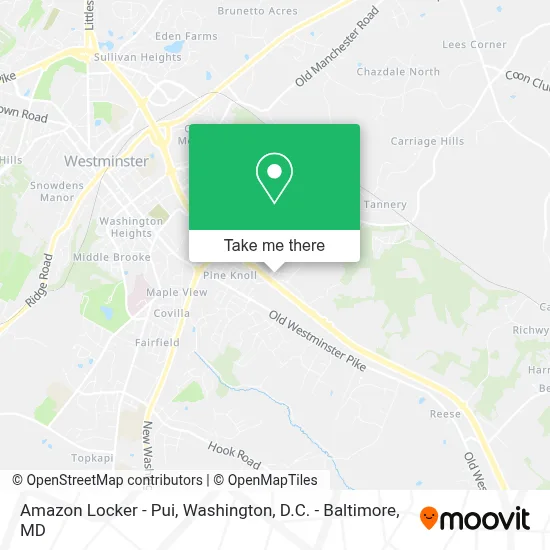 Amazon Locker - Pui map
