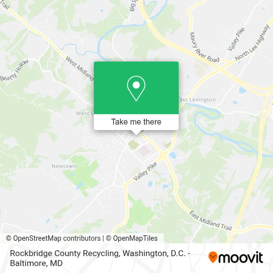 Rockbridge County Recycling map