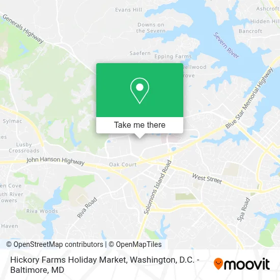 Hickory Farms Holiday Market map