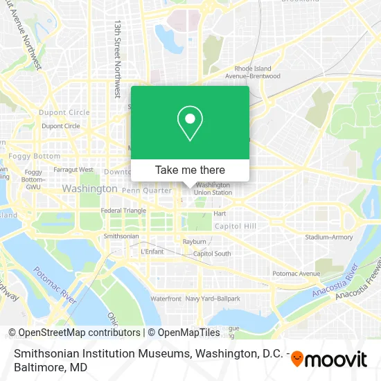 Smithsonian Institution Museums map